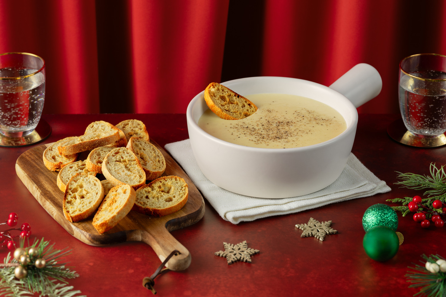 Fonduta delle feste al Taleggio Dop e panna 
