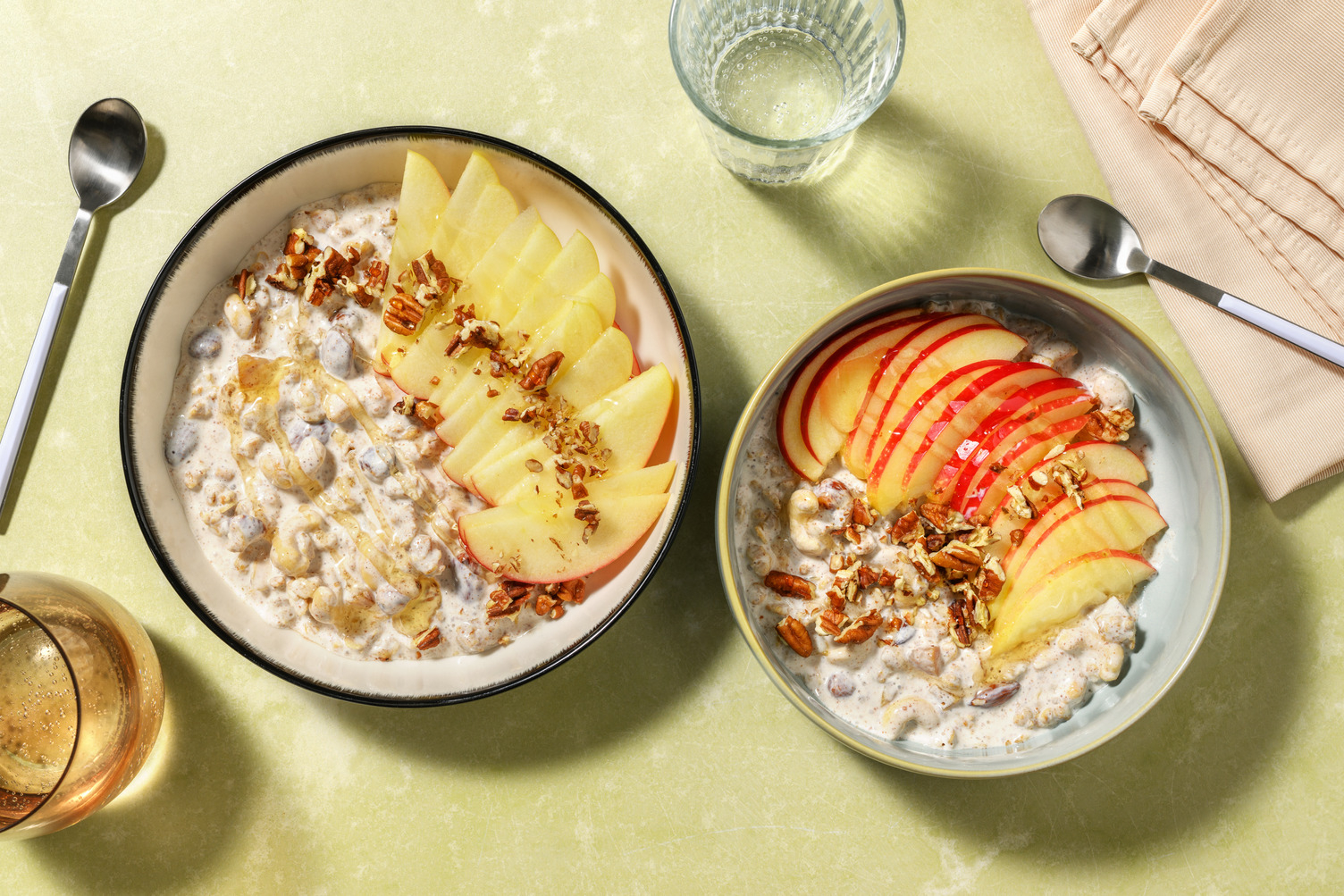 Porridge de flocons d'avoine, pomme & miel  