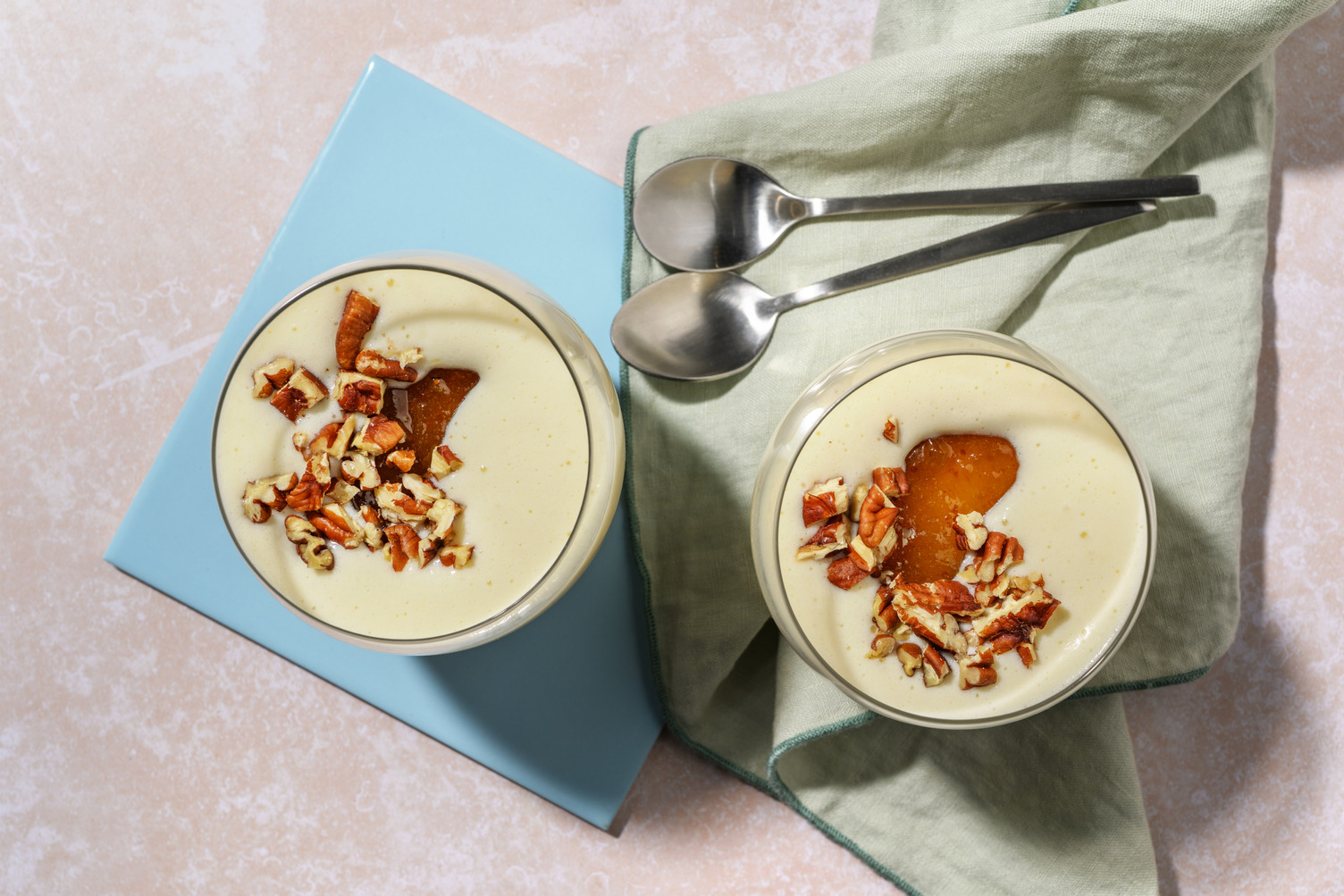 Mousse au chocolat blanc & pécan