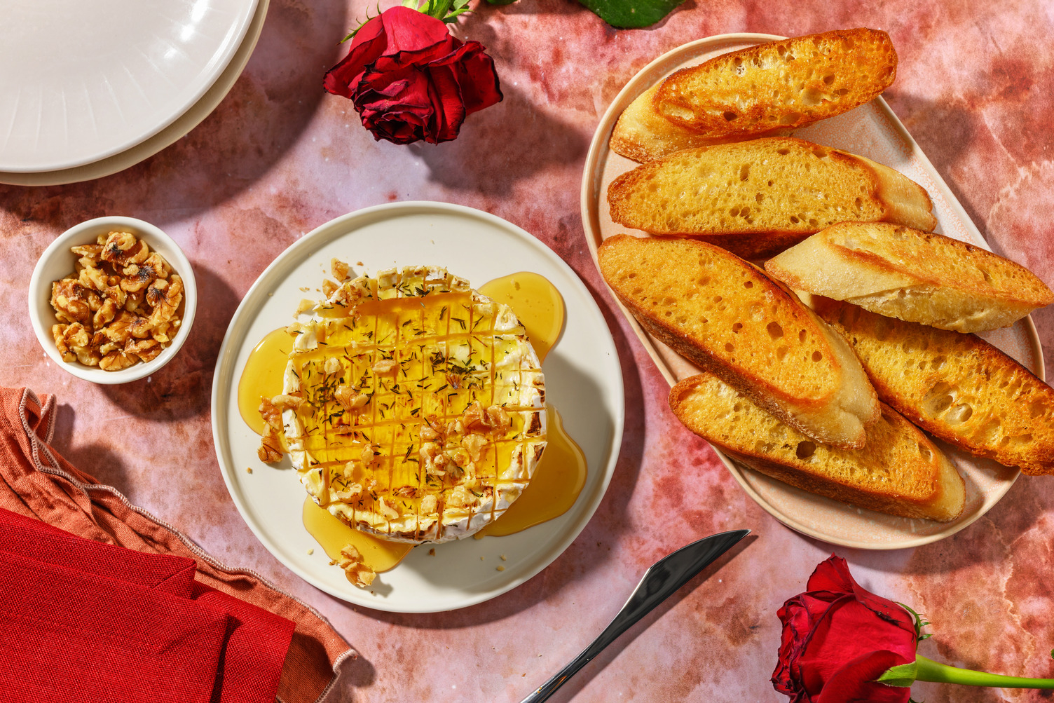 Irrésistible camembert rôti au miel