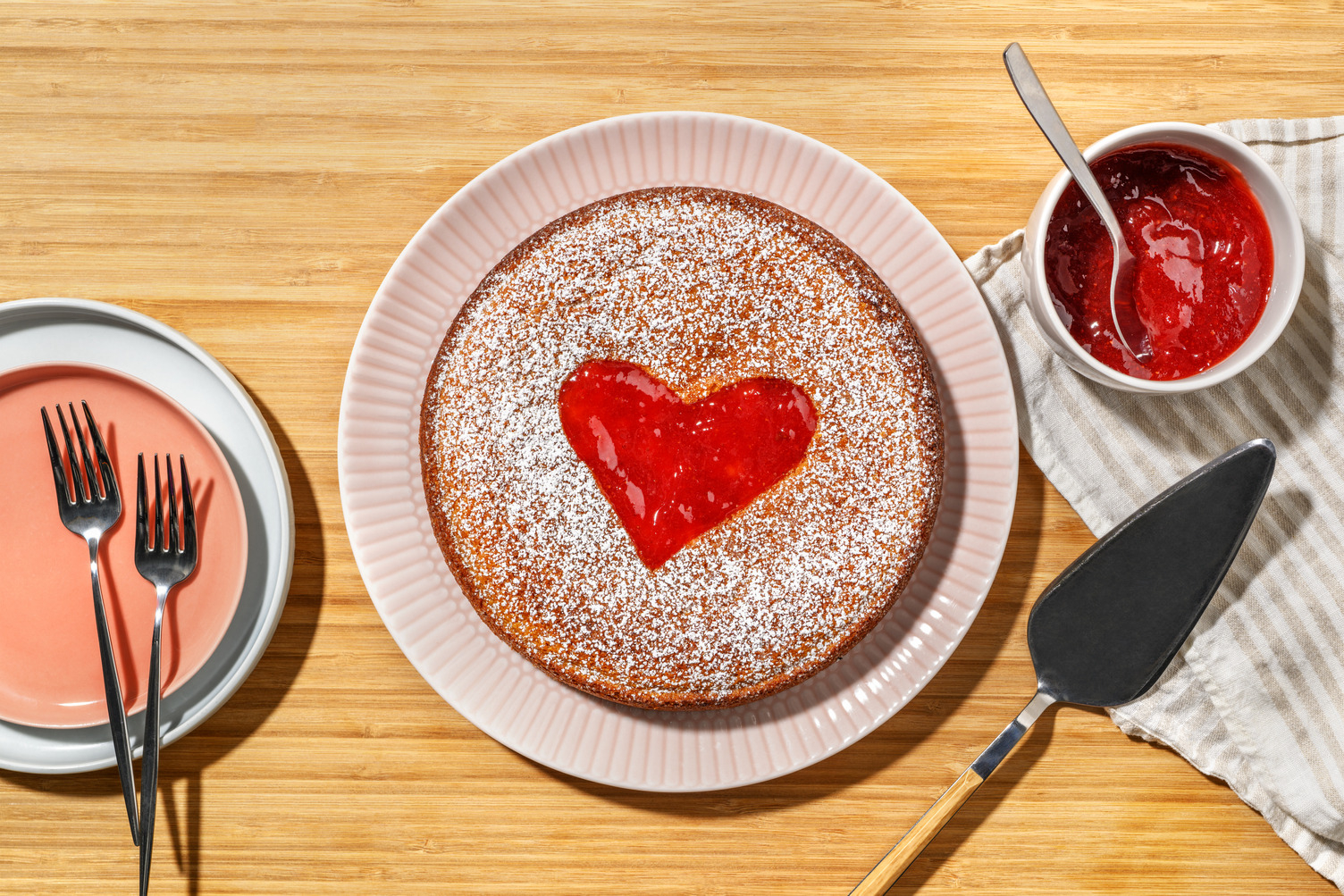 Financier & cœur à la fraise
