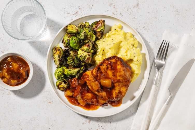 Poulet in Apfel-Brandy-Sauce