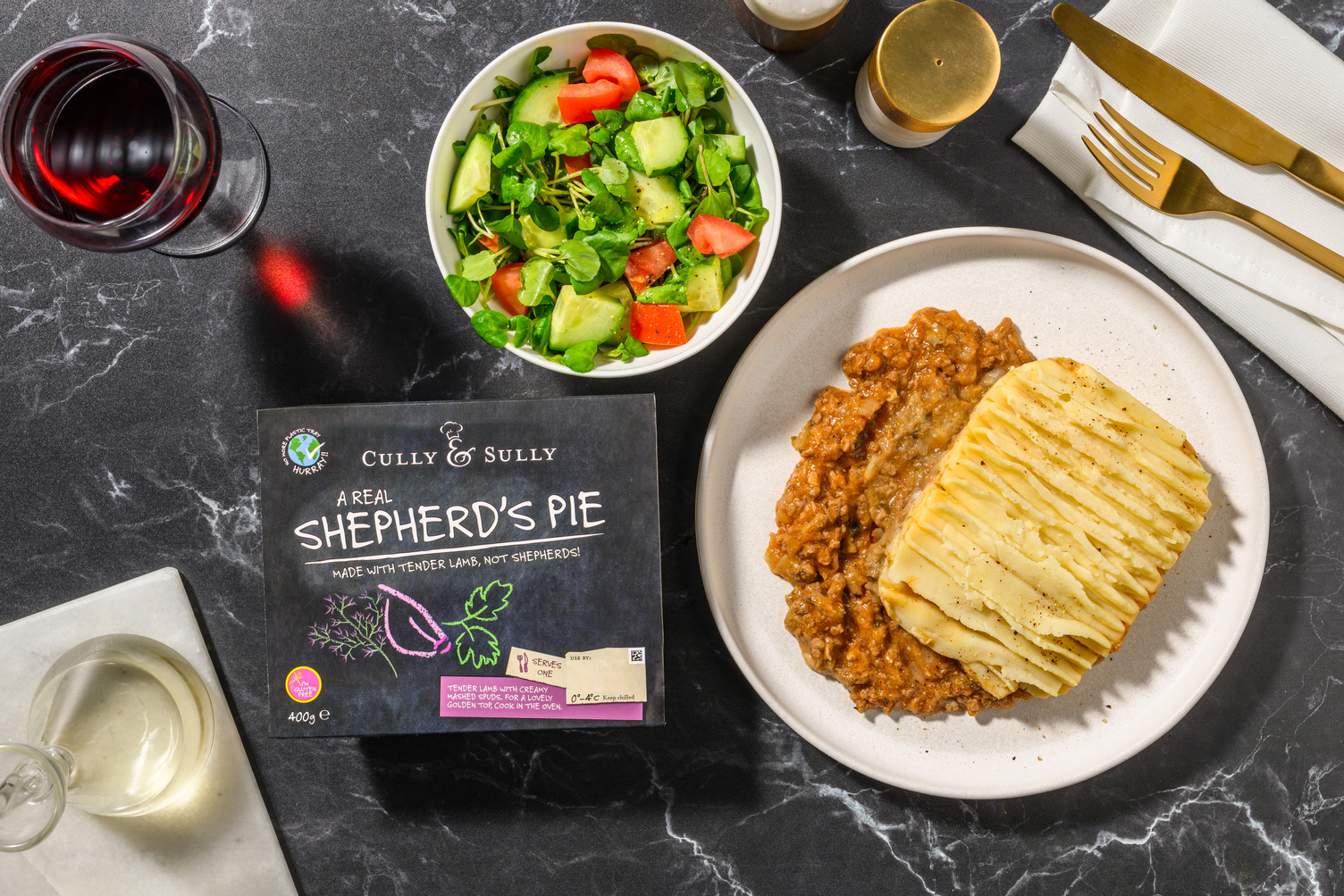 Cully & Sully Shepherd's Pie with Side Salad