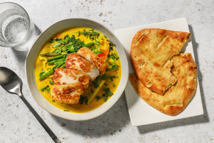 Keema Matar Curry mit Bio-Halloumi