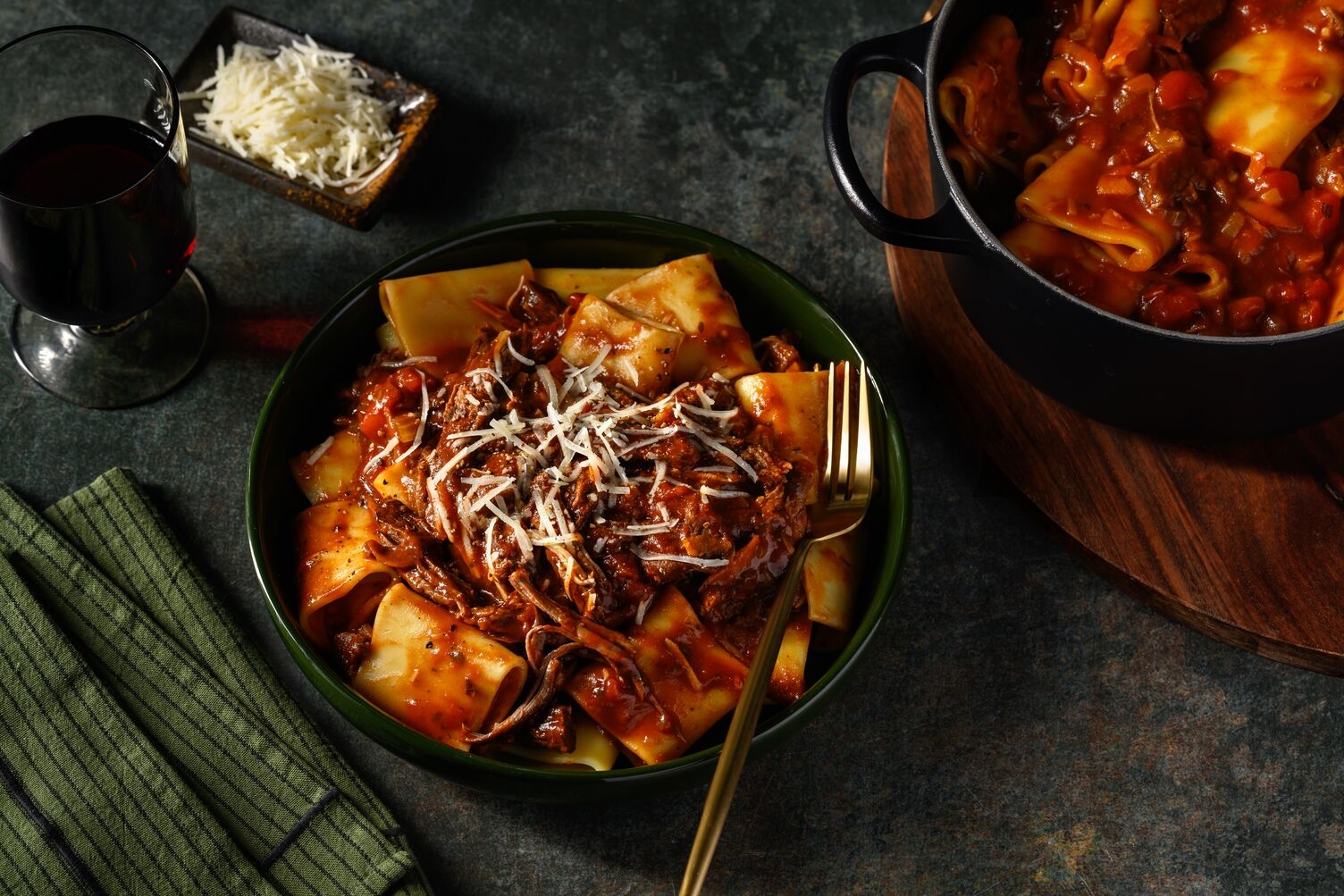 Ragù di Manzo: doppelt Weiderind-Schmorfleisch