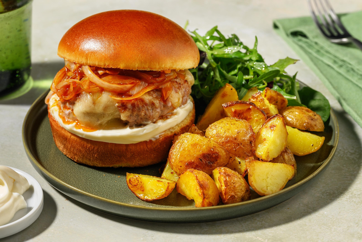 Turkey burger di tacchino e cheddar fondente