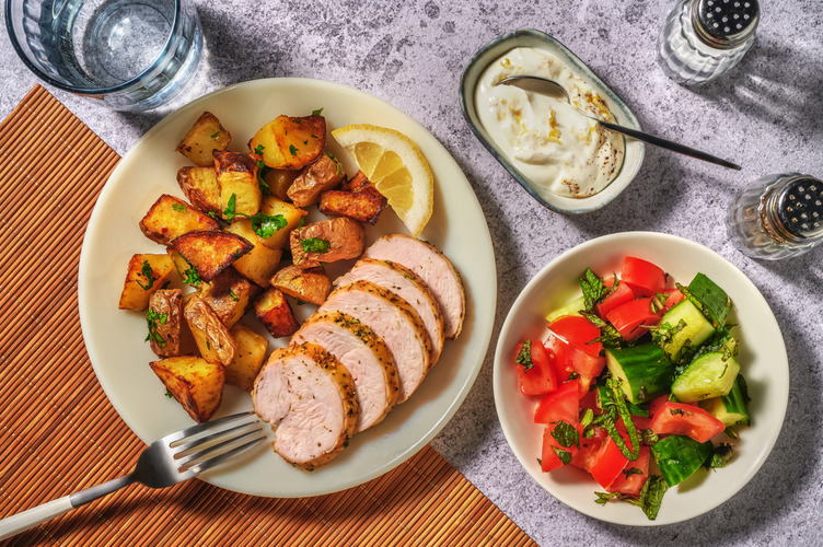 North African-inspired Turkey and Spicy Potatoes