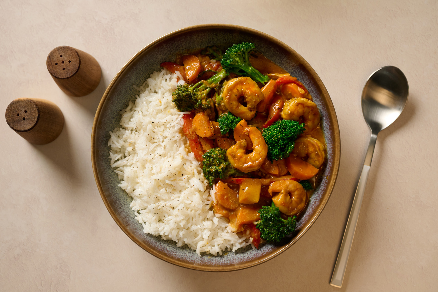 Thai Style Peanut Prawn Stir-Fry