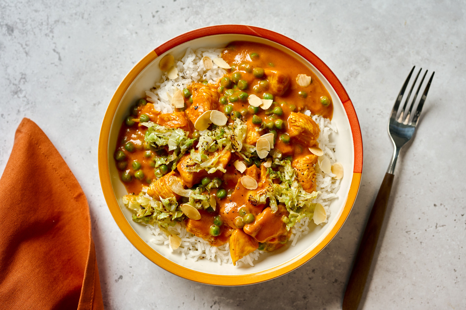 Butter Chicken and Charred Garlicky Savoy Cabbage