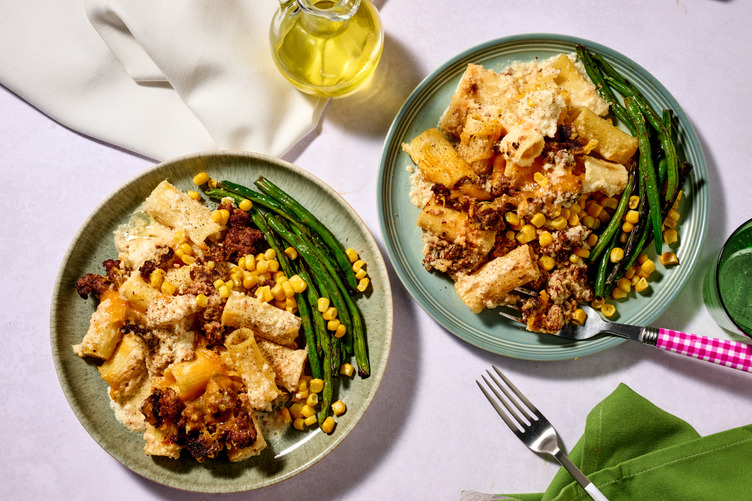 Creamy Beef mince Rigatoni