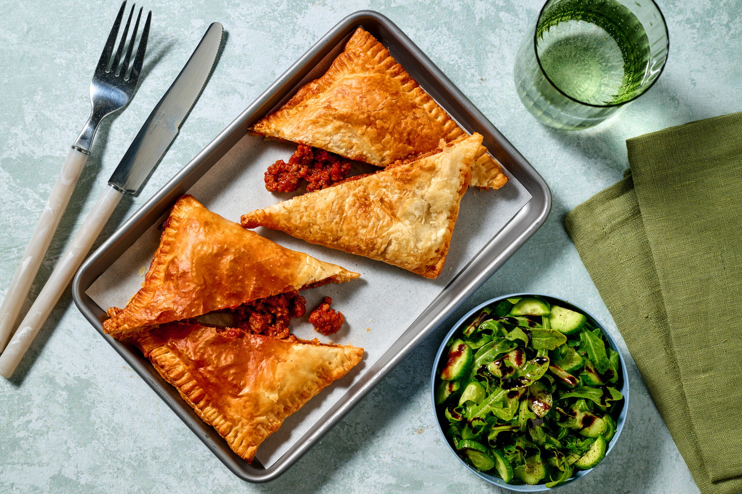 Argentinian Style Cheesy Beef and Pork Empanadas