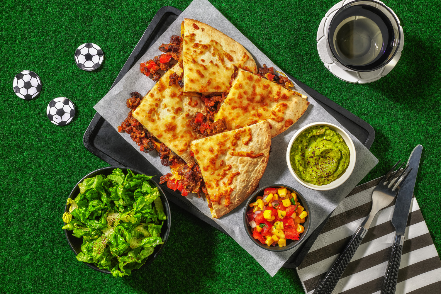 Südafrika trifft Mexiko: Bobotie-Quesadillas