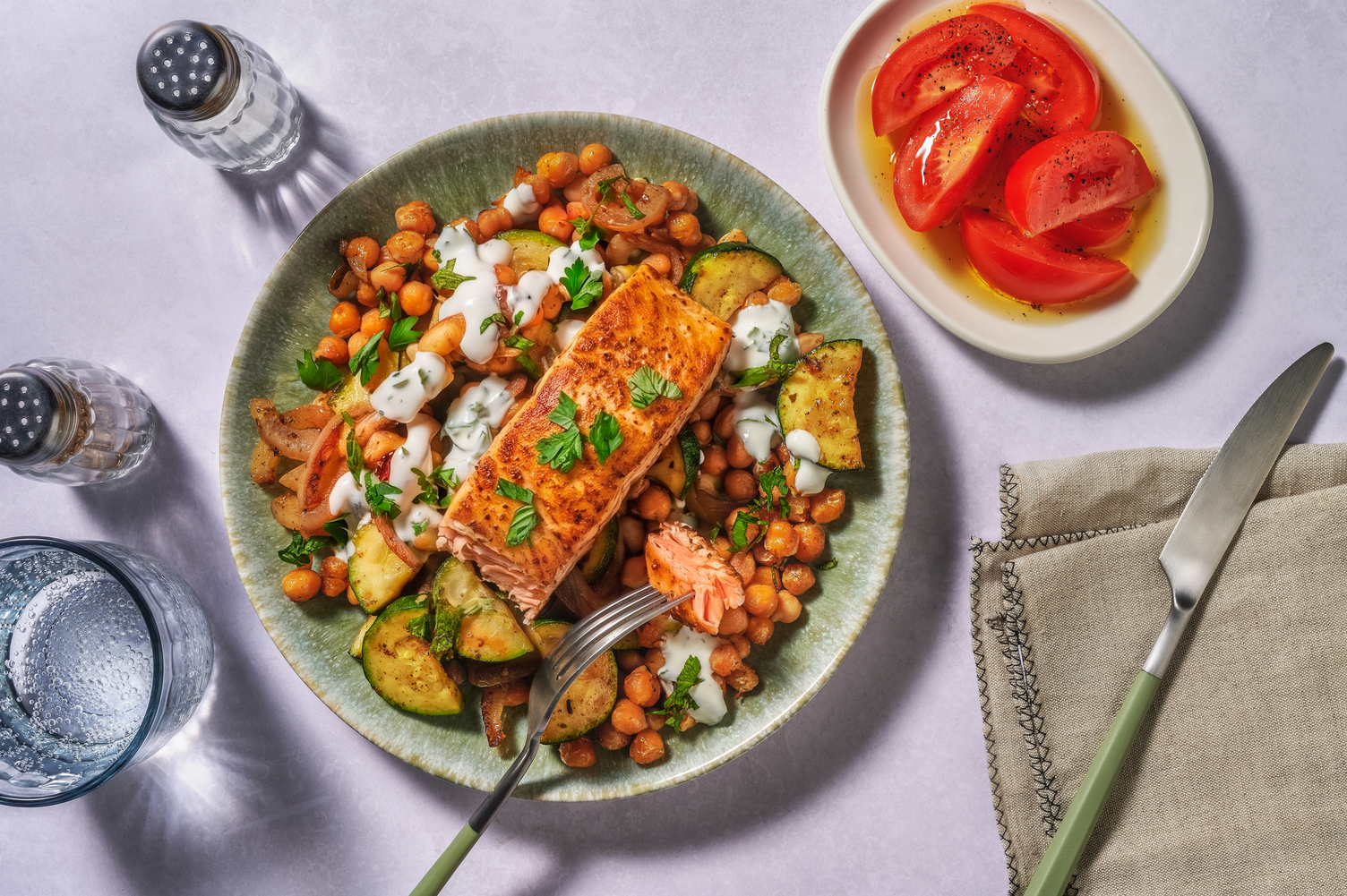 Spicy Harissa-Granatapfel-Tilapia 