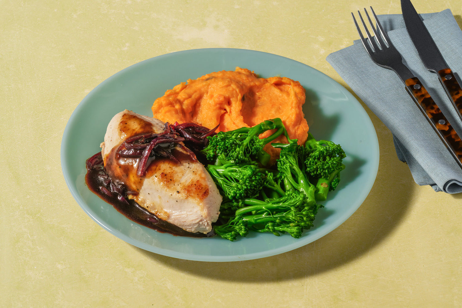 Chicken and Red Onion Gravy