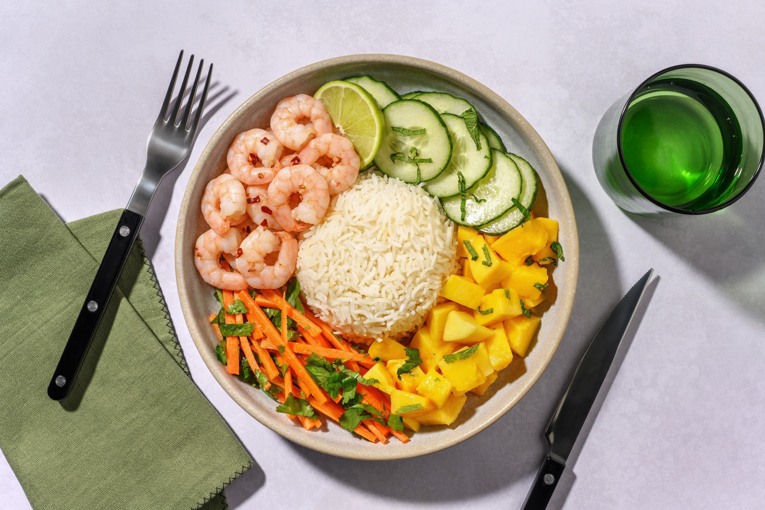 Vietnamesisk räkbowl