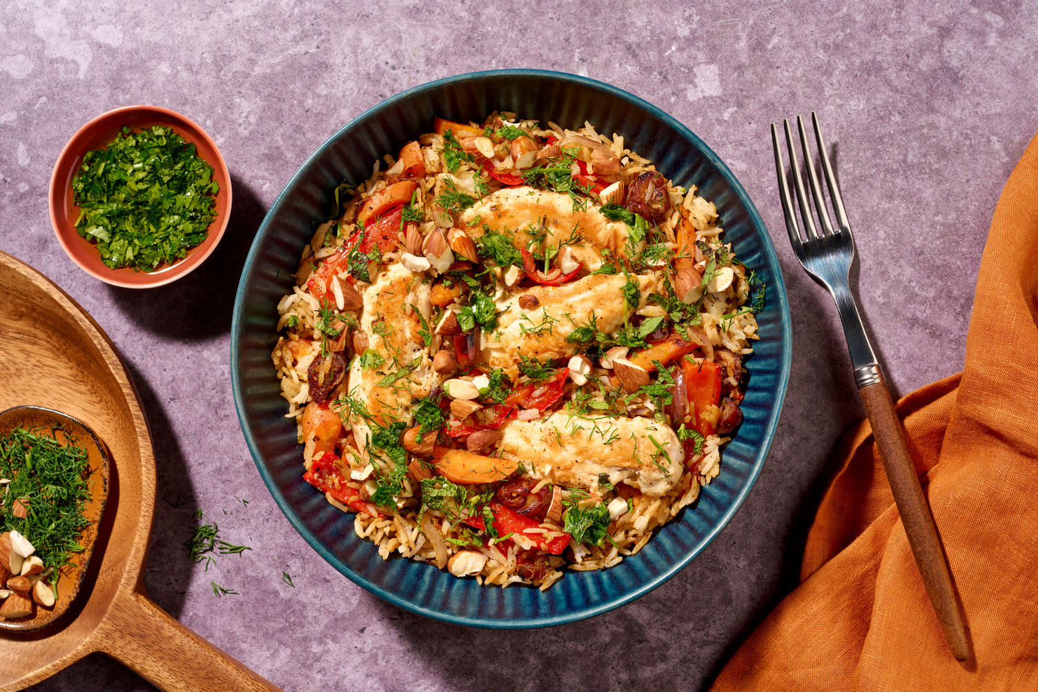 One-Pot kylling med peberfrugt og ris