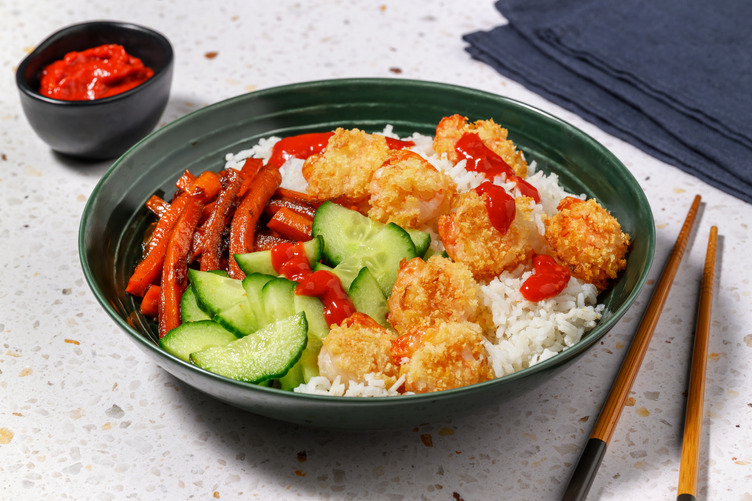 Sticky Szechuan Tofu Bowl