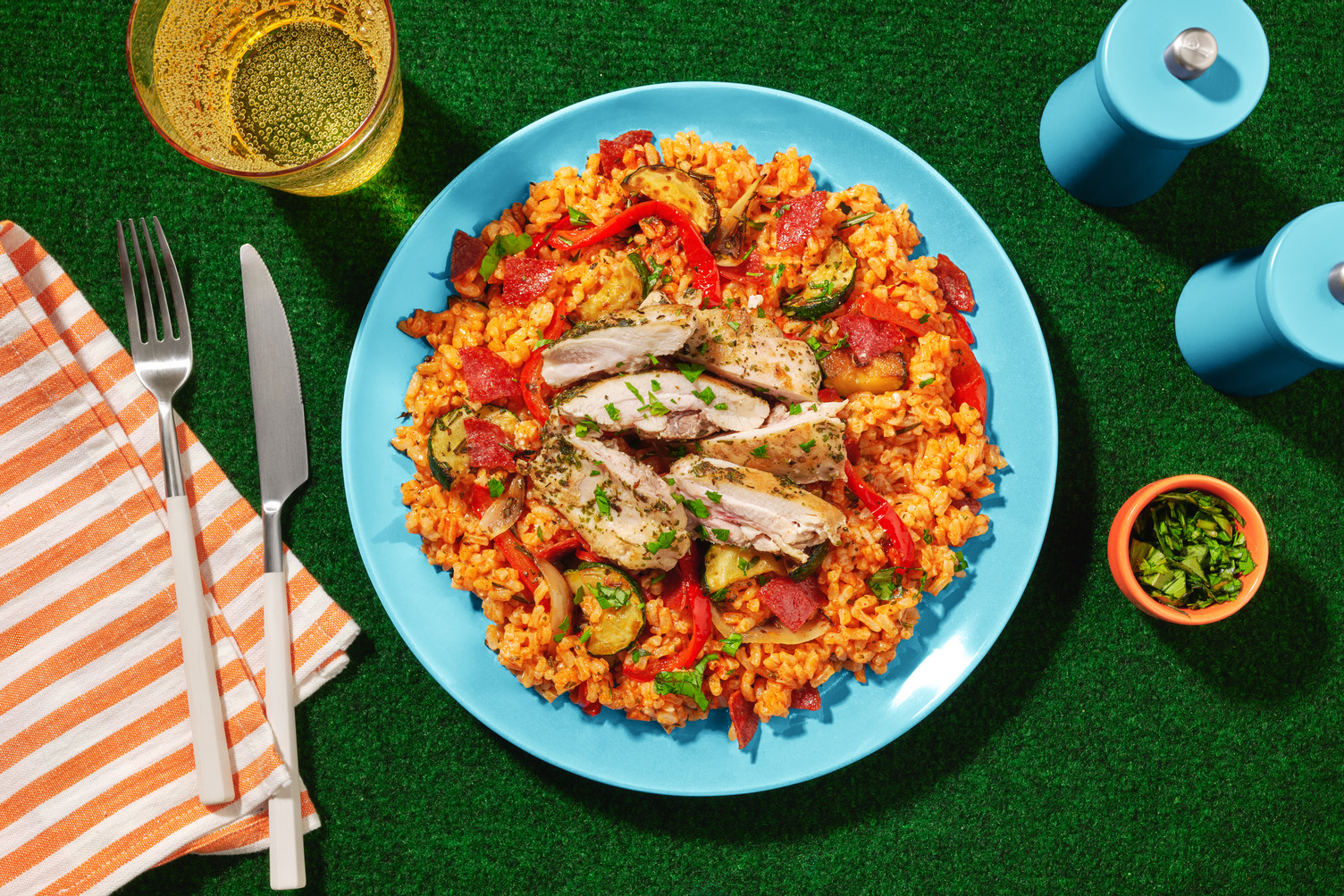 Terrance Pieters' Fave: Chicken Thigh over Paella-Style Rice