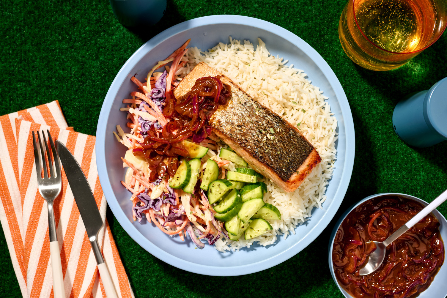Bowl de saumon sauce bulgogi