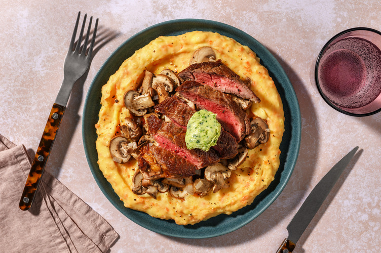 Hüftsteak vom Weiderind mit Kressebutter