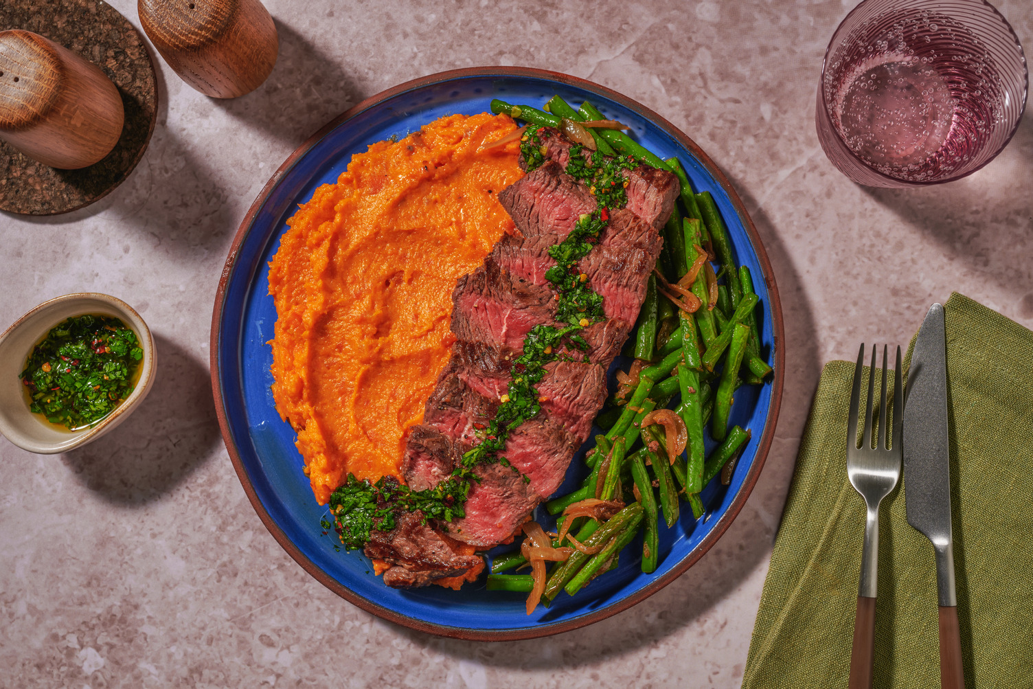 Rindshuftsteak mit Chimichurri