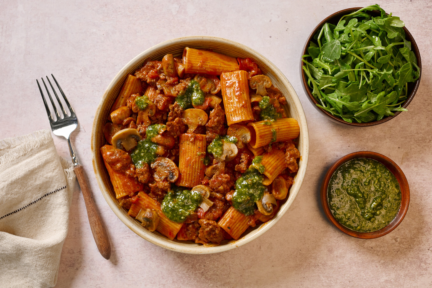 Creamy Beef Bolognese and Rigatoni