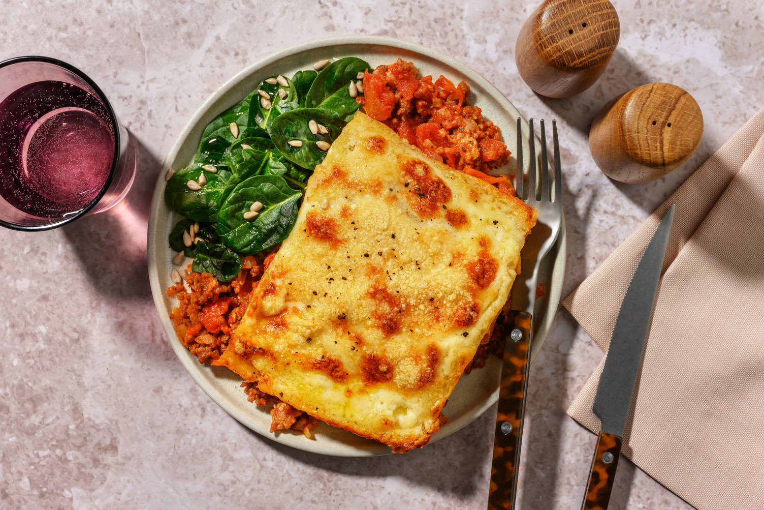 Klassisk kjøttdeiglasagne