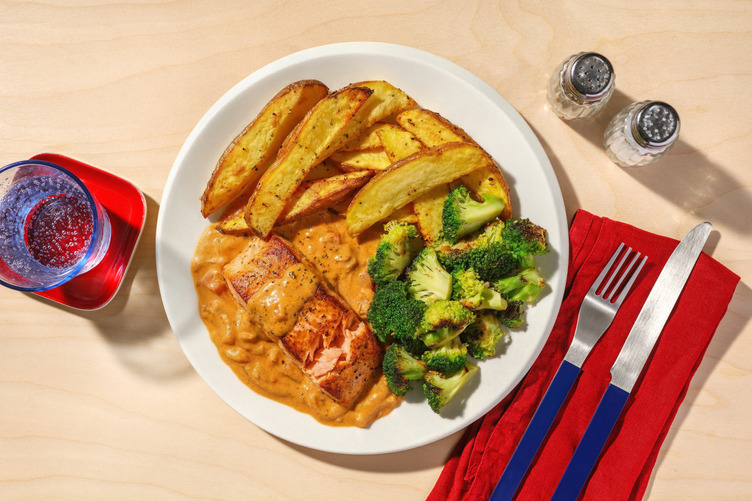 Marry-Me-Lachs in sahniger Soße