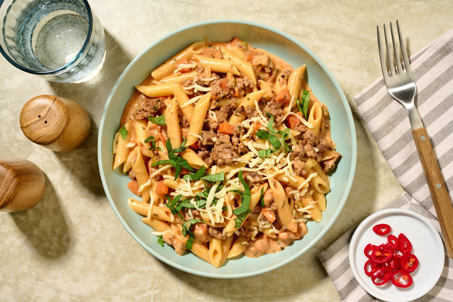 Snelle eenpansbolognese