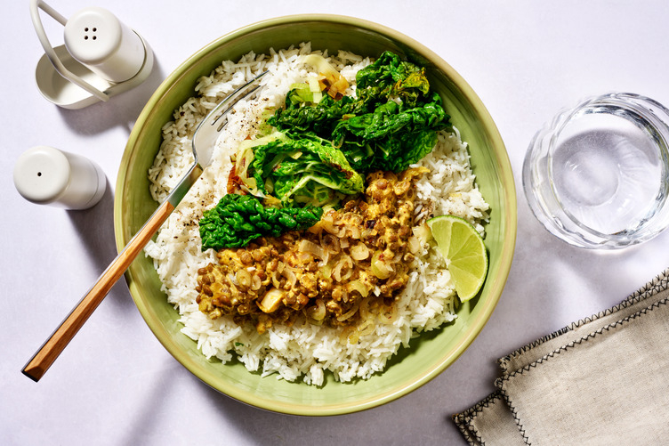 Sri Lankan Parippu and Kale Mallum
