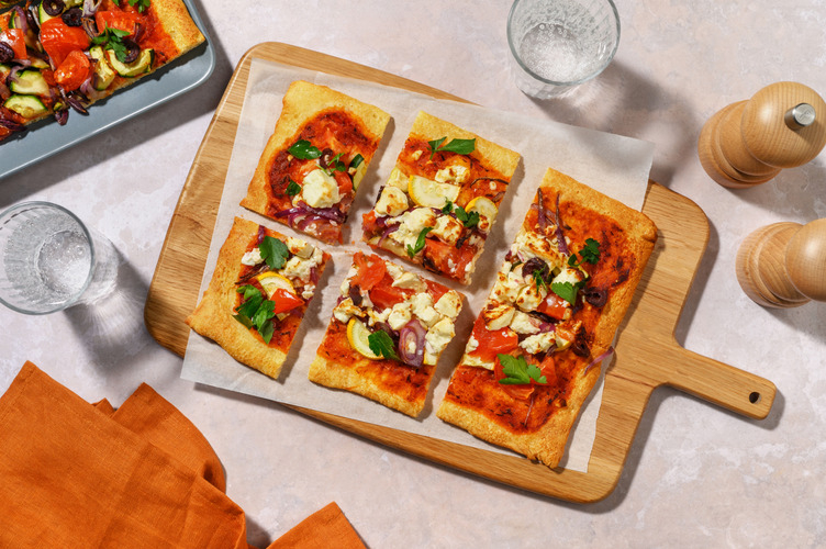 Grekisk grönsakspizza