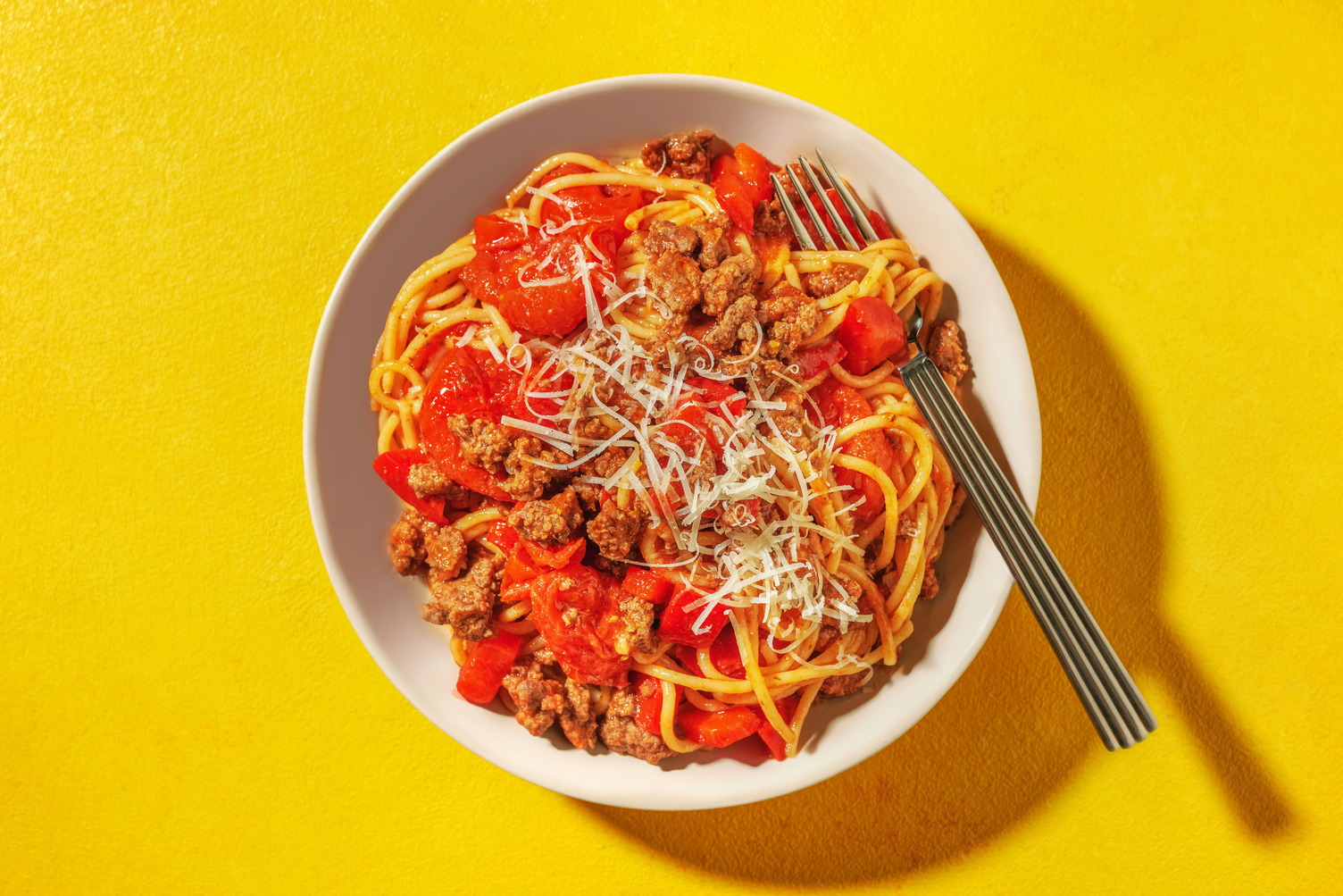 Hurtig krydret oksekødsbolognese