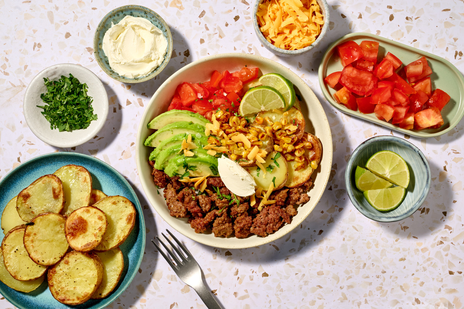 Mexikansk nötfärsbowl