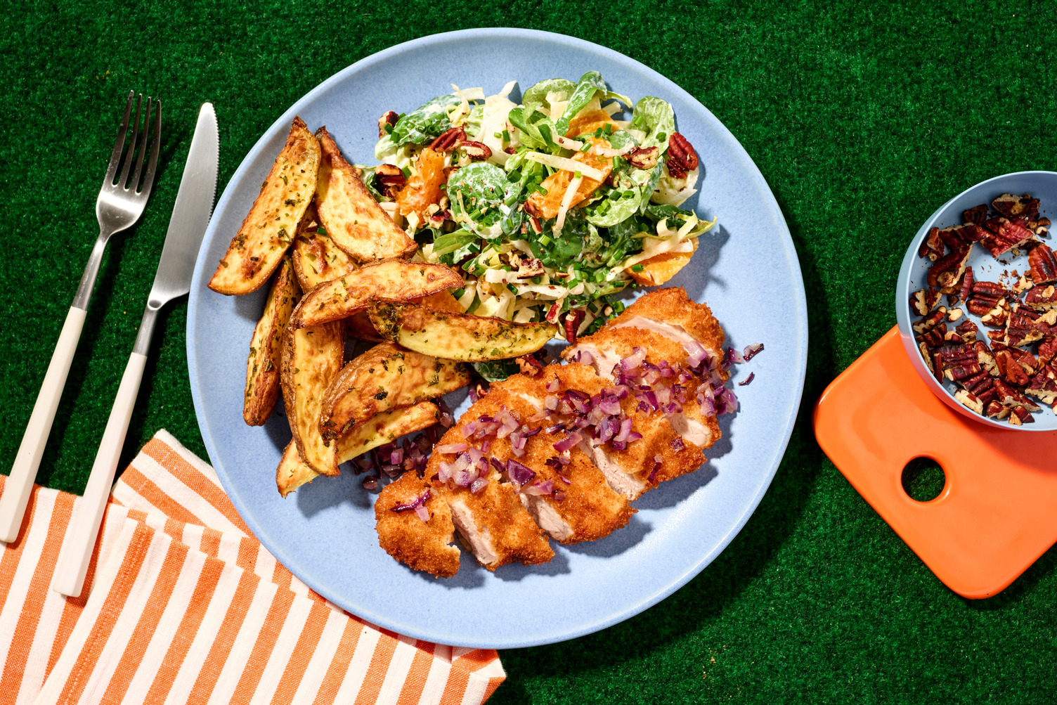 Floris Middendorp's favo: XL portie varkensschnitzel met aardappelpartjes