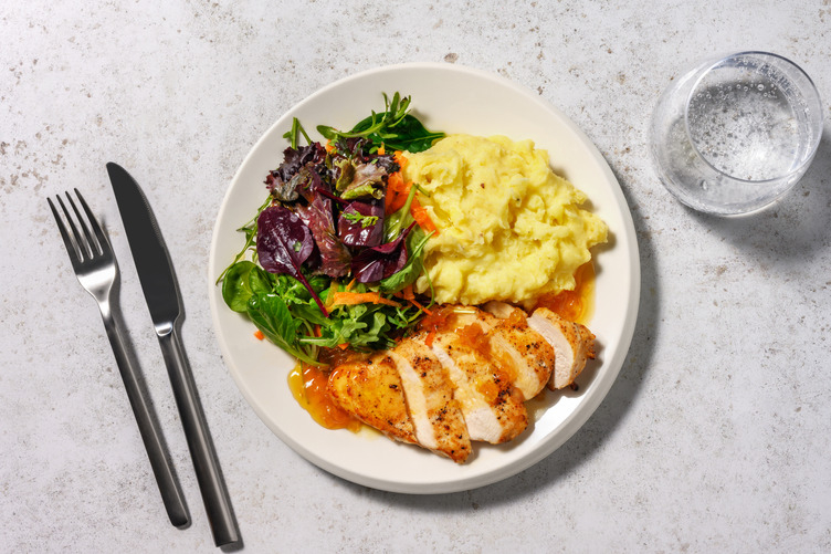 ¡A la valenciana! Extra de pollo con salsa de naranja