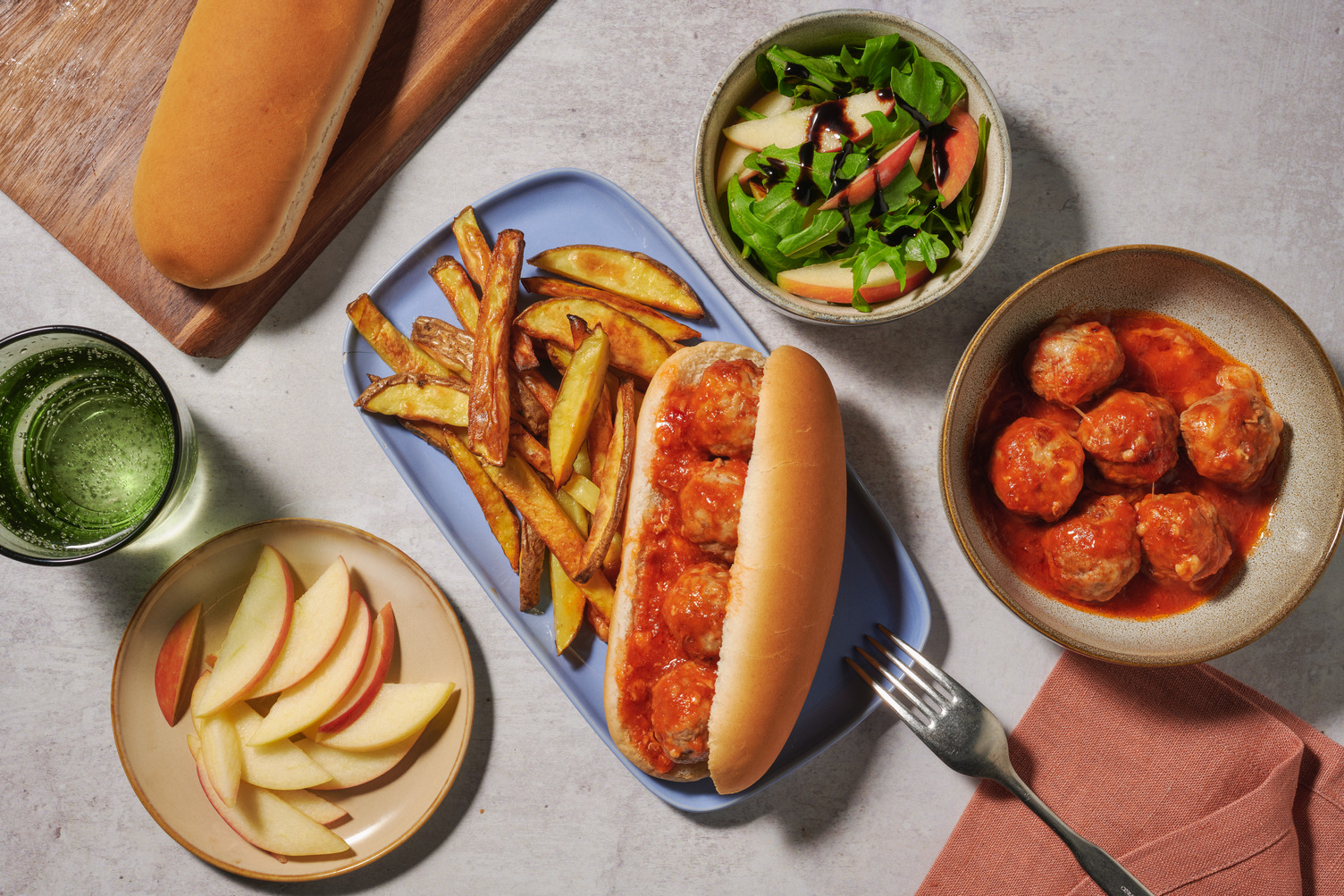 Build Your Own: Sausage Meatball Marinara Subs