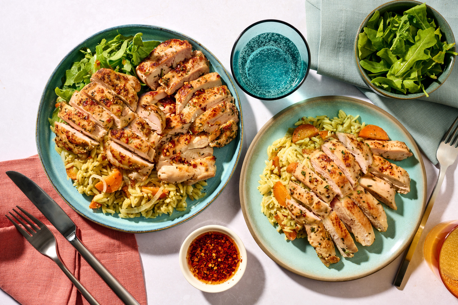 Family Favourite Quick Double Chicken and Pesto Orzotto