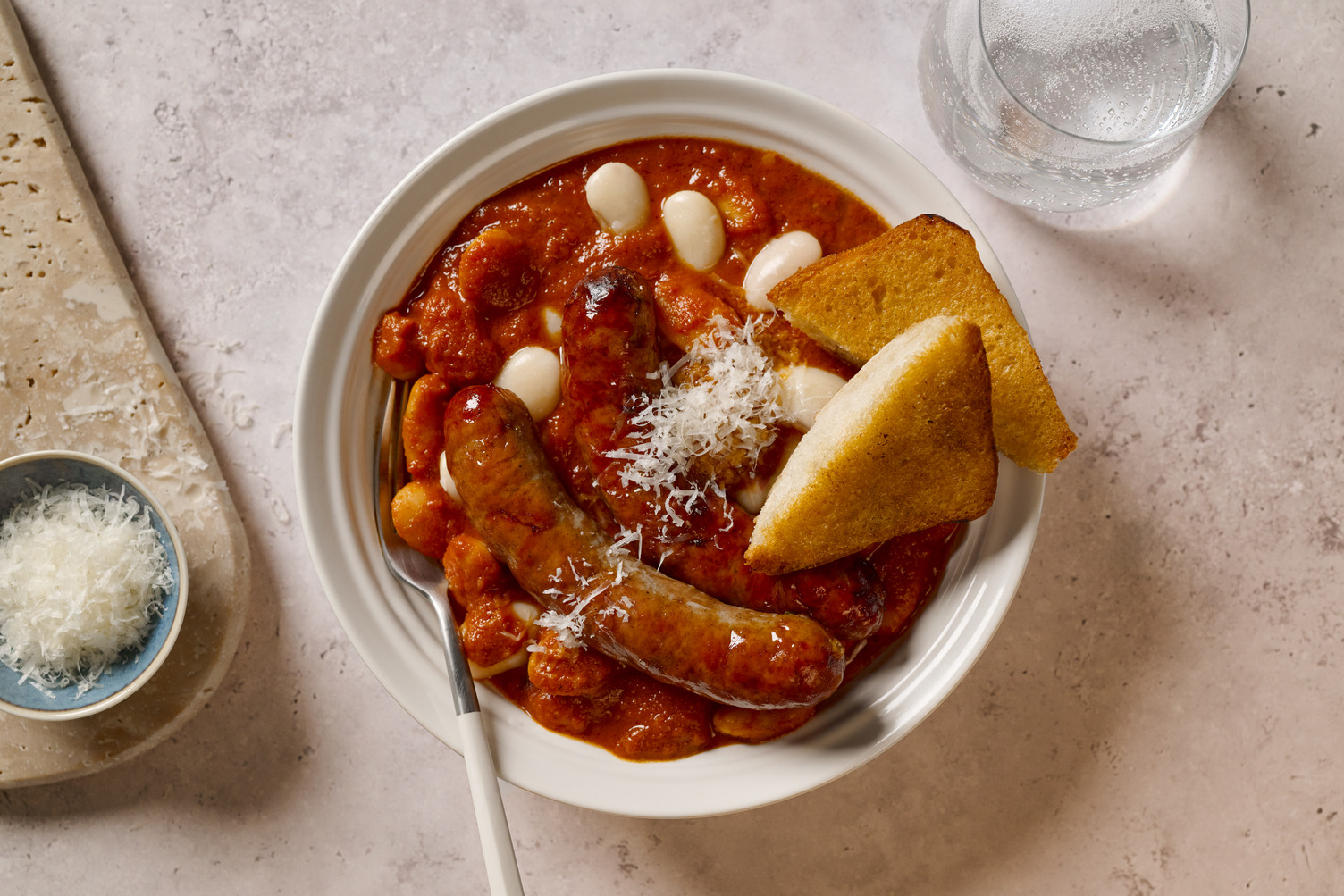 Chicken on Cheesy Peri Peri Butter Beans