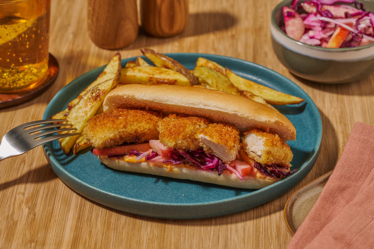 Southern Crumbed Chicken & Apple Slaw Rolls