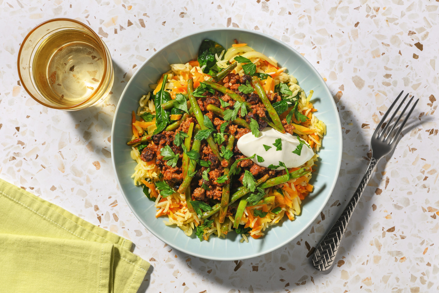 Moroccan-Spiced Double Beef & Pilaf Rice