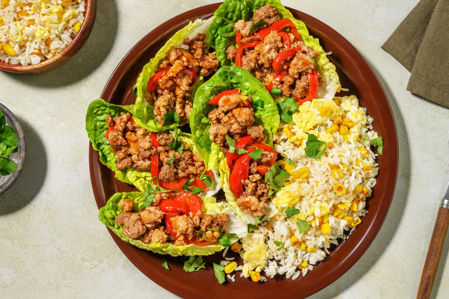Sweet Chilli Beef Lettuce Cups