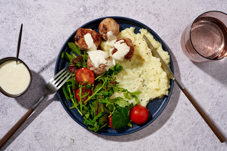 Beef Meatballs & Horseradish Sauce