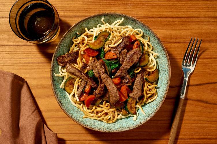 Easy Beef Lo Mein Noodle Stir-Fry