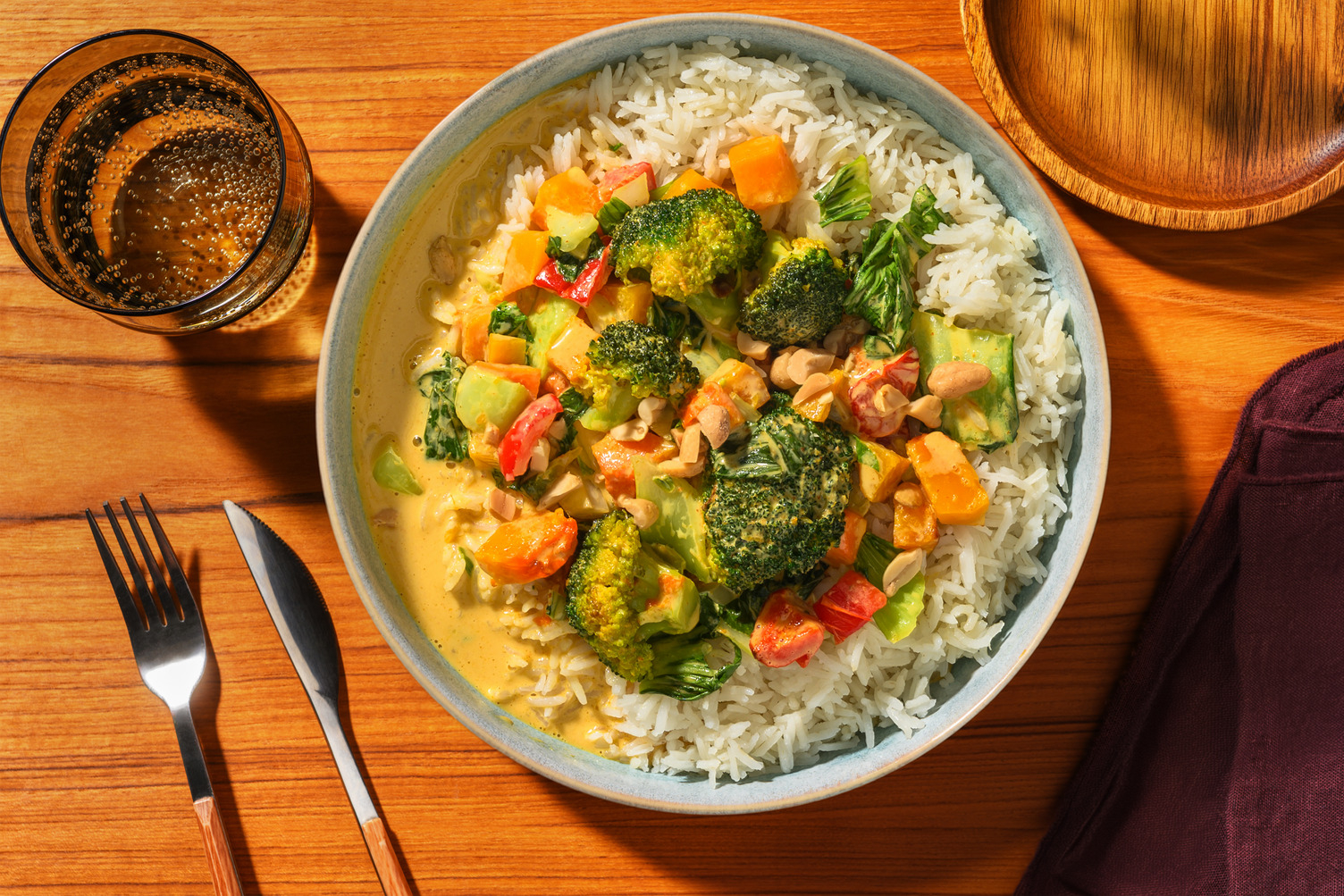 Thai Red Chicken, Pumpkin & Broccoli Curry