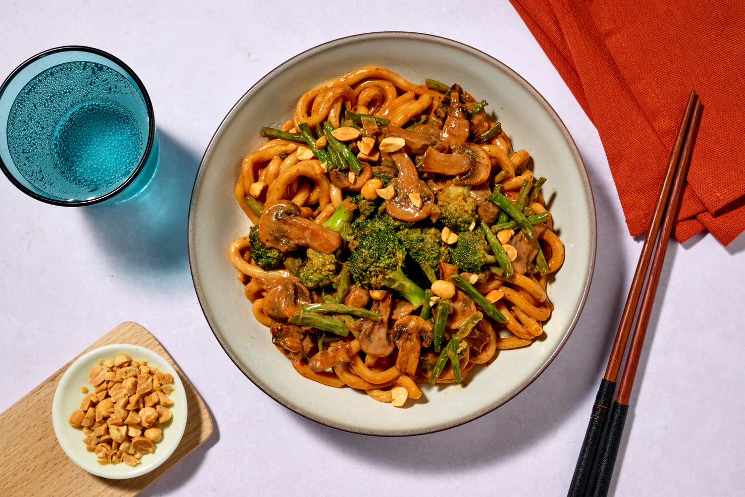 Chicken & Veggie-Loaded Udon Coconut Curry 