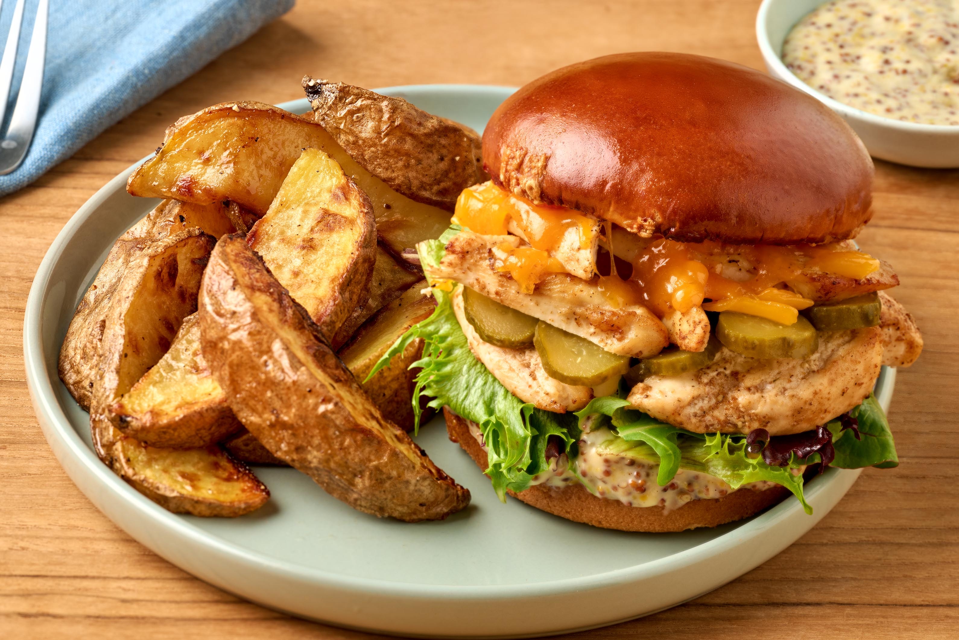 Sandwichs au poulet aux épices BBQ