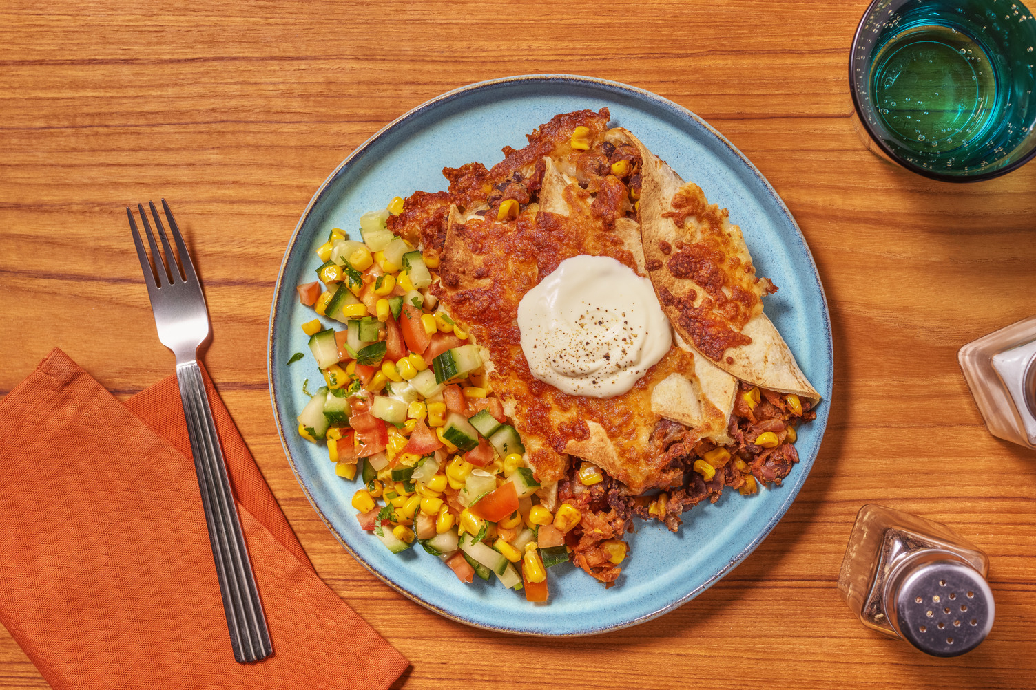 Picante Mexican Bacon & Black Bean Enchiladas