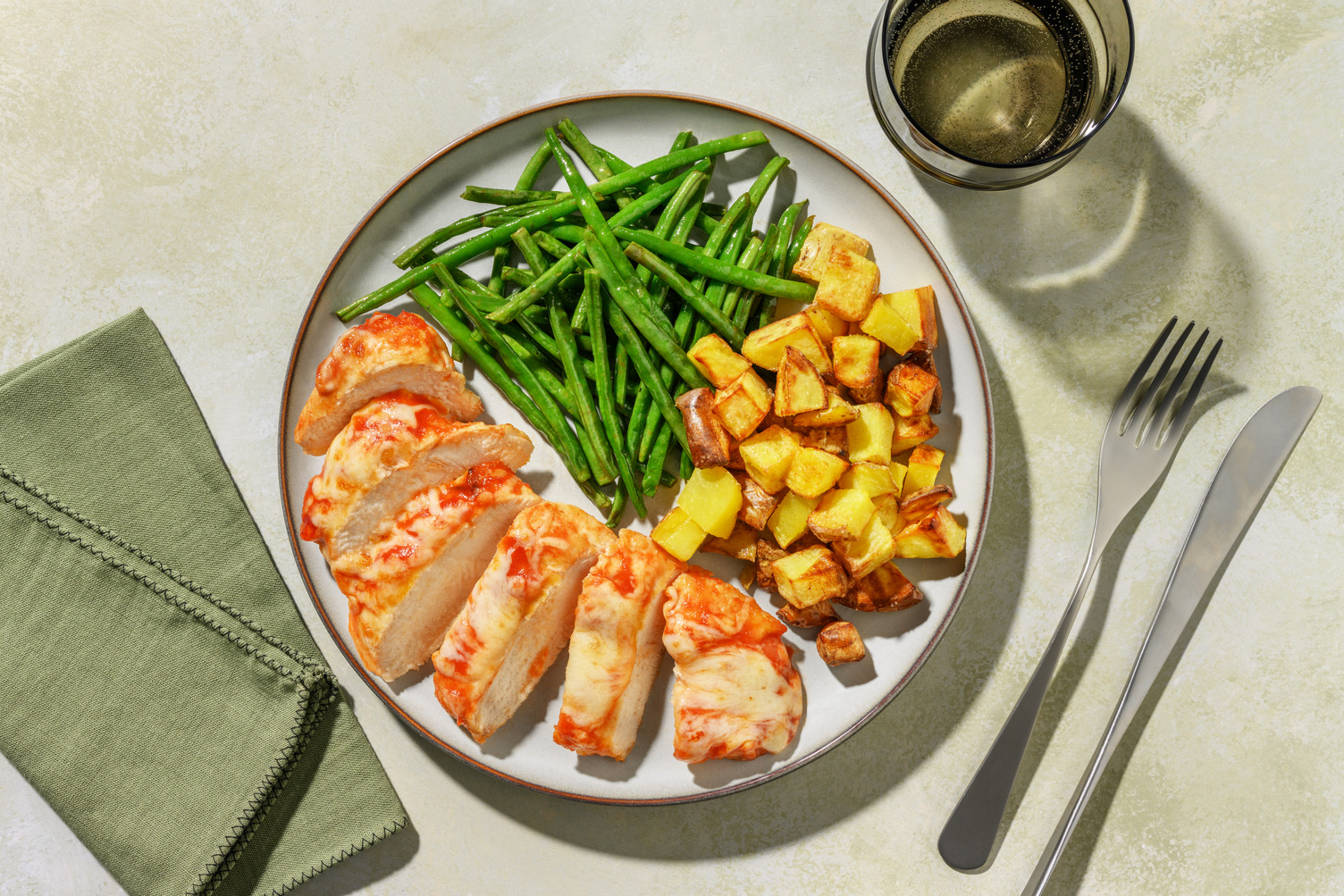 Parmi-Style Pork & Roasted Potatoes