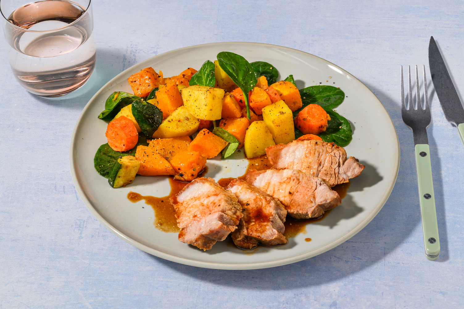 Classic Double Roast Pork Belly & Pepper Gravy