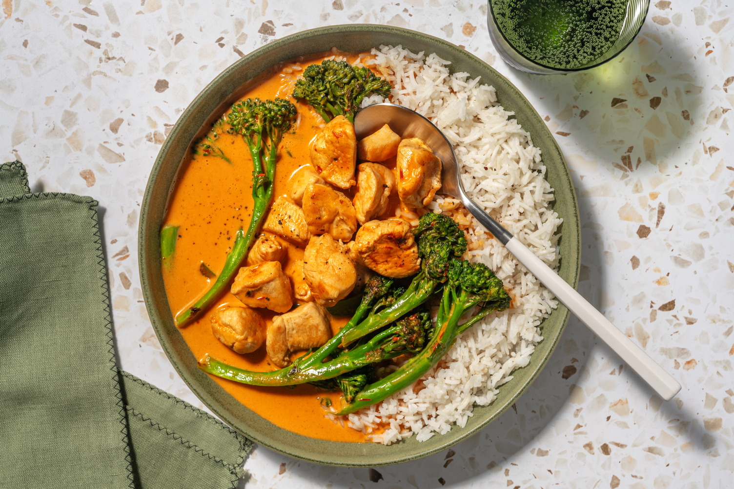 Sambal Coconut Halloumi Curry